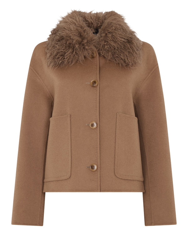 Women's Shearling Collar Jacket 9