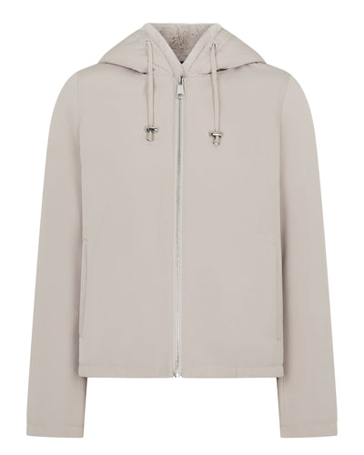 N.Peal Women's Microfibre Fur Jacket Silver Grey