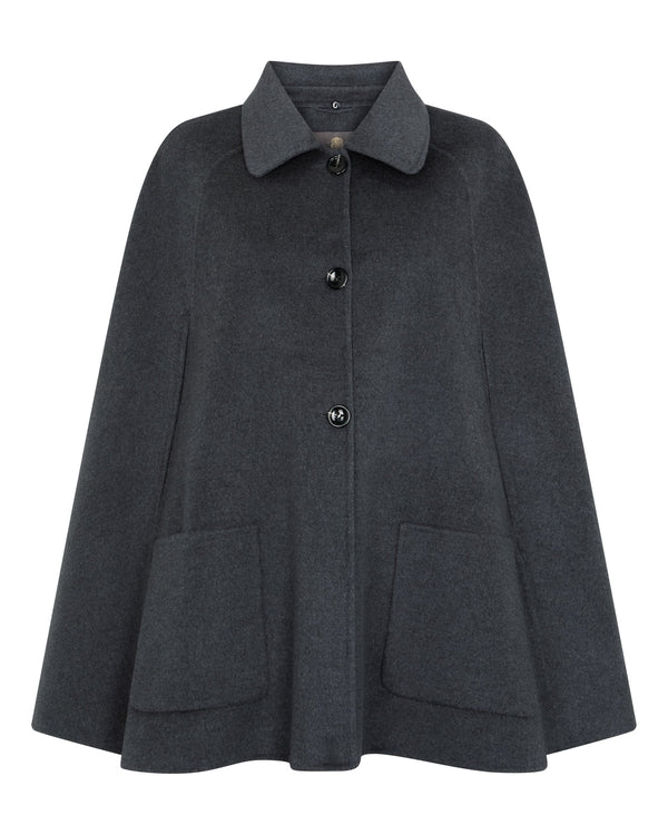 Women's Fur Collar Woven Cape 2