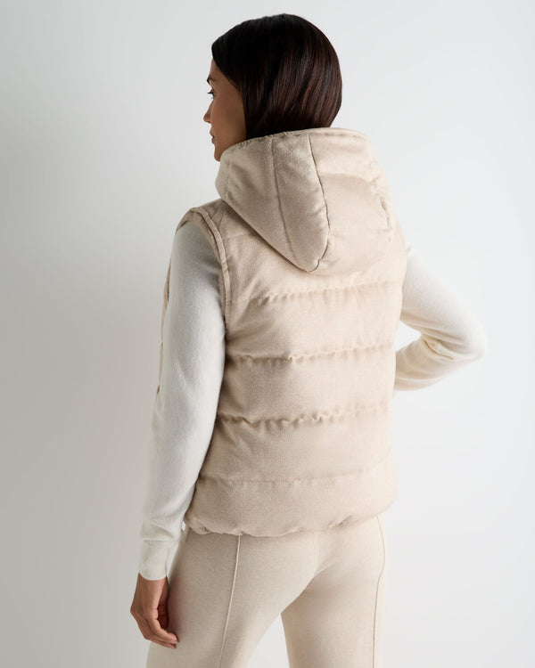 Women's Hooded Reversible Fur Gilet 4
