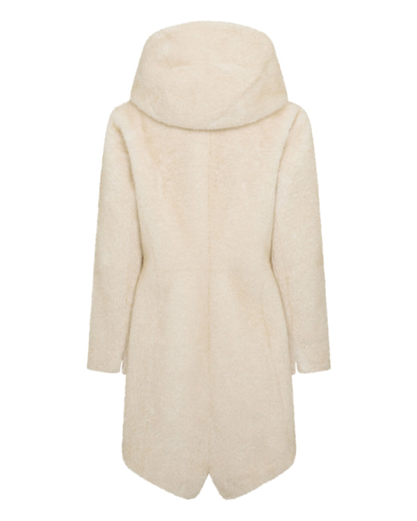 Women's Hooded Faux Mink Coat 2