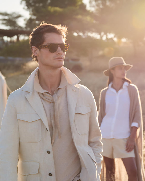 N.Peal Women's Siren Open Stitch Cashmere Cardigan Tan Brown Sparkle