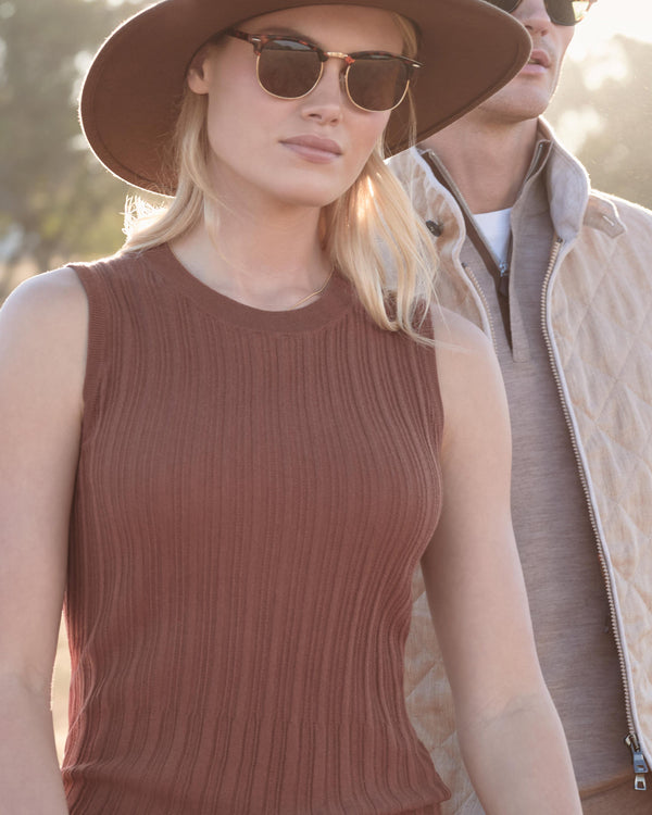 N.Peal Men's Regent Fine Gauge Cashmere Half Zip Jumper Soft Taupe Brown