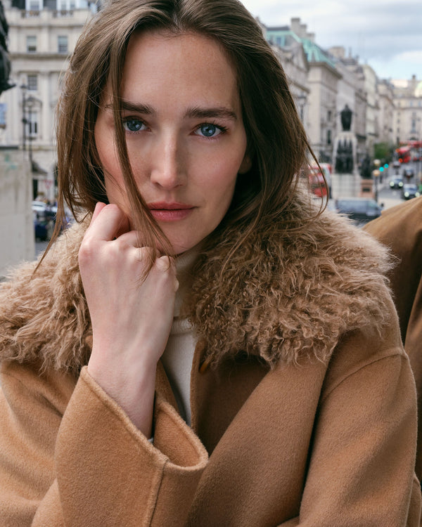 Women's Shearling Collar Jacket 12