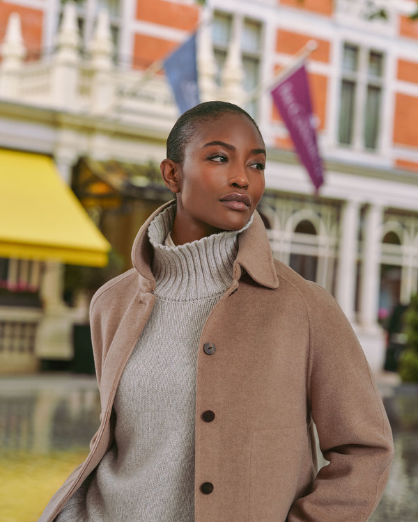 Women's Chunky Funnel Neck Cashmere Jumper 8