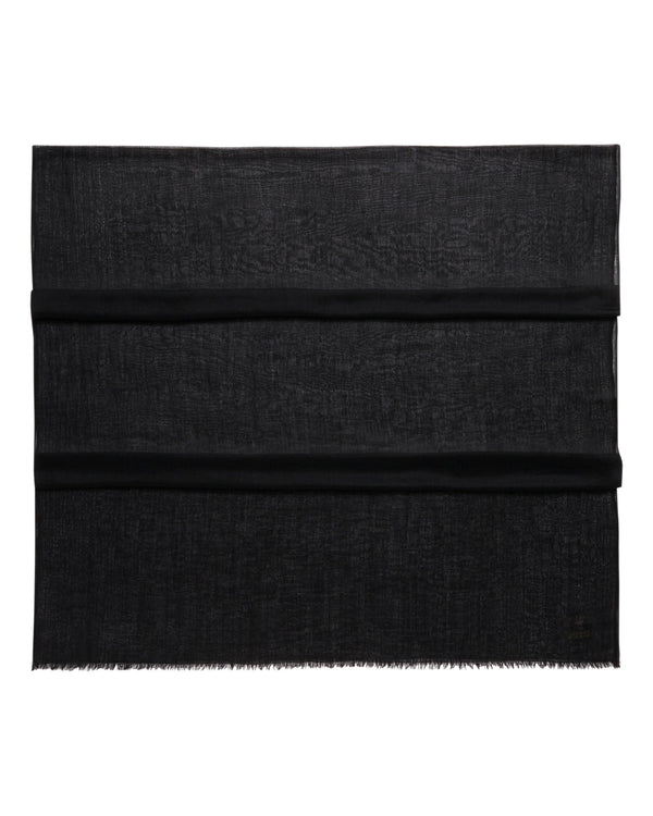 N.Peal Women's Ultrafine Pashmina Cashmere Shawl Black