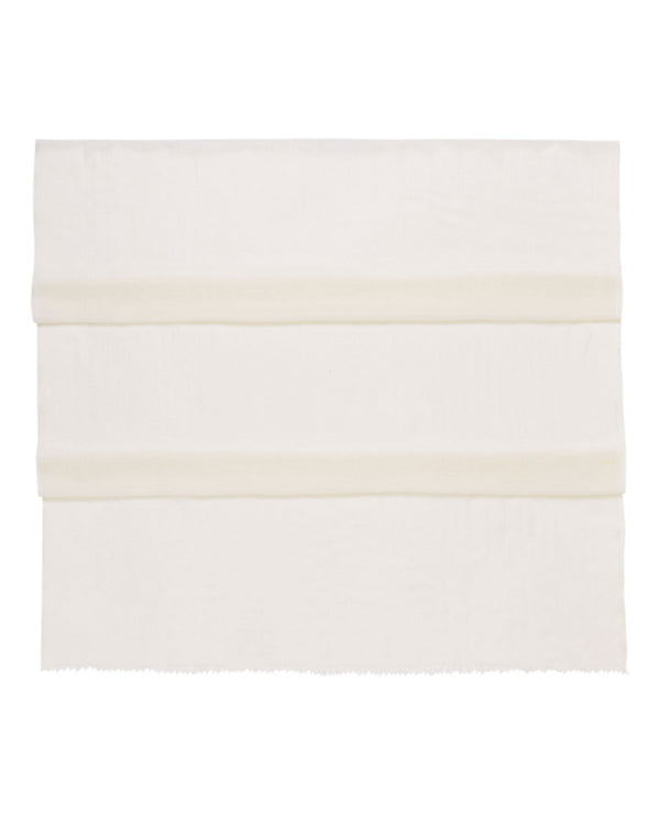 N.Peal Women's Ultrafine Pashmina Cashmere Shawl White Lux