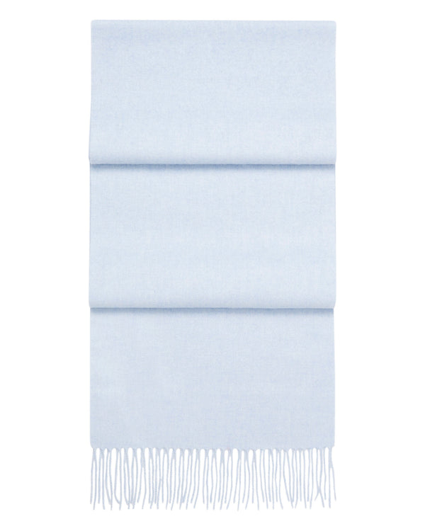 N.Peal Unisex Woven Cashmere Scarf Cornflower Blue