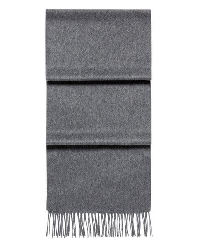 N.Peal Unisex Woven Cashmere Scarf Elephant Grey