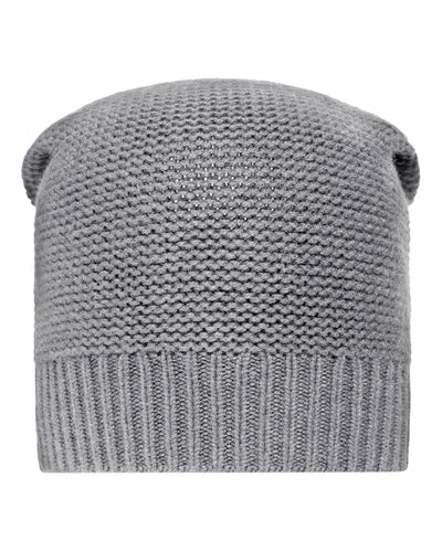 N.Peal Unisex Beanie Cashmere Hat Flannel Grey