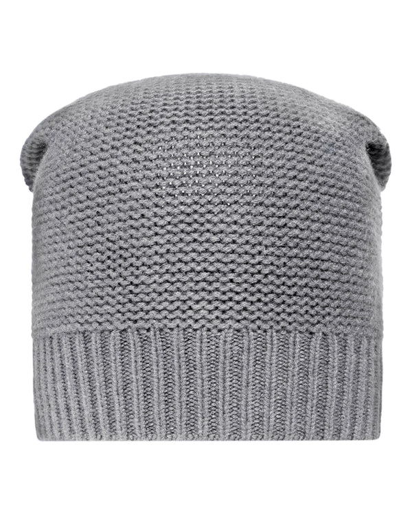 N.Peal Unisex Beanie Cashmere Hat Flannel Grey