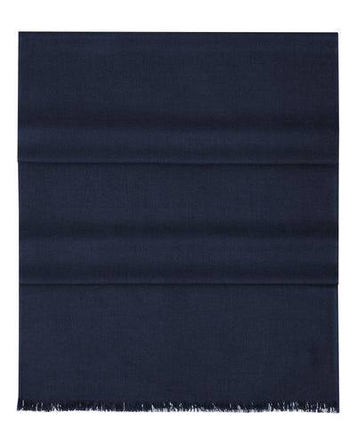 N.Peal Women's Pashmina Cashmere Stole Indigo Blue