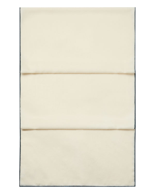 N.Peal Women's Tipped Cashmere Pashmina New Ivory White