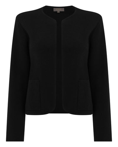 N.Peal Women's Milano Cashmere Jacket Black