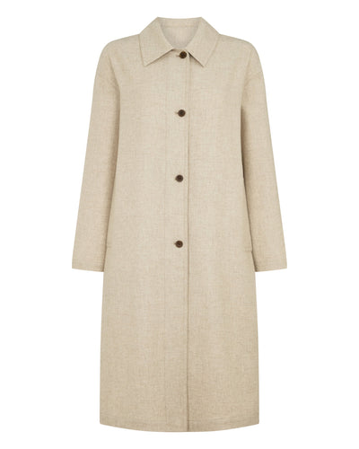 N.Peal Women's Woven Cashmere Coat Beige Brown