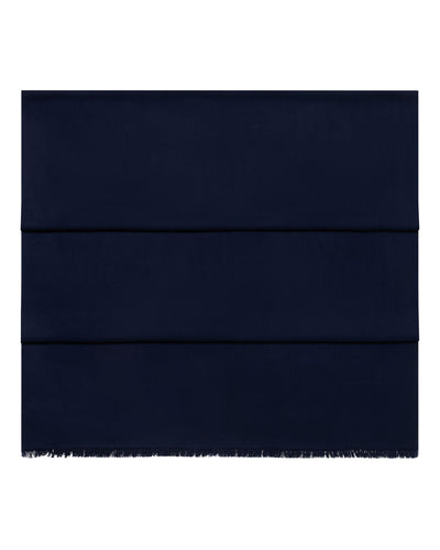 N.Peal Women's Pashmina Cashmere Shawl Deep French Blue