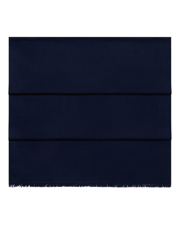 N.Peal Women's Pashmina Cashmere Shawl Deep French Blue