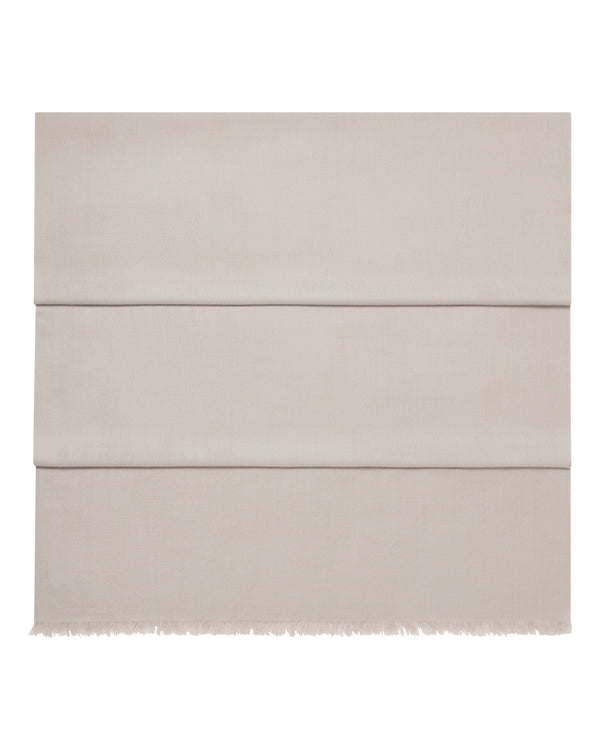 N.Peal Women's Pashmina Cashmere Shawl Oat Grey