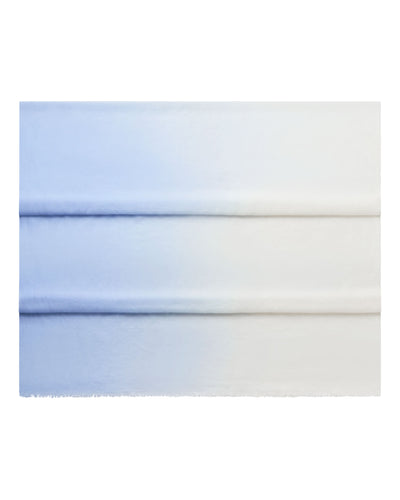 N.Peal Women's Dip Dye Cashmere Scarf Sea Mist Blue