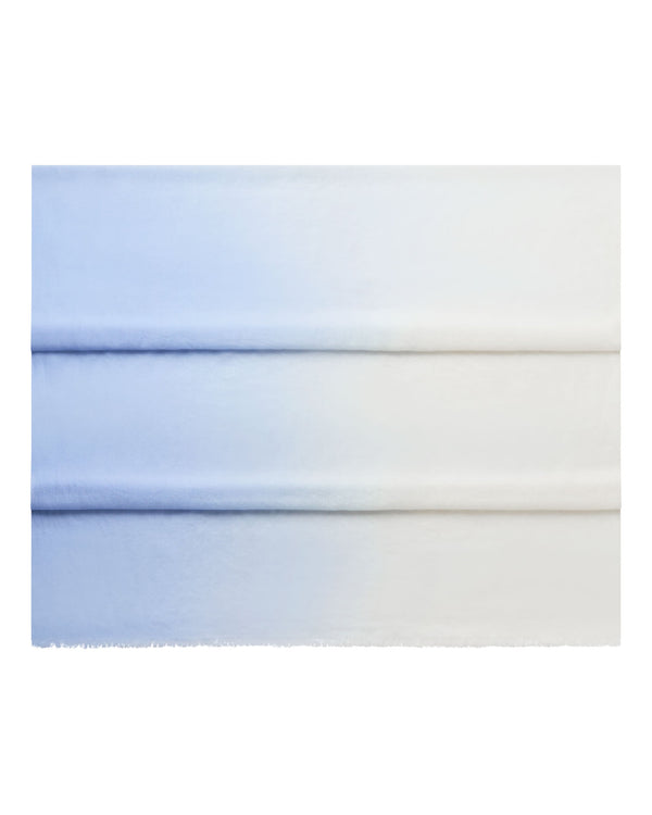 N.Peal Women's Dip Dye Cashmere Scarf Sea Mist Blue