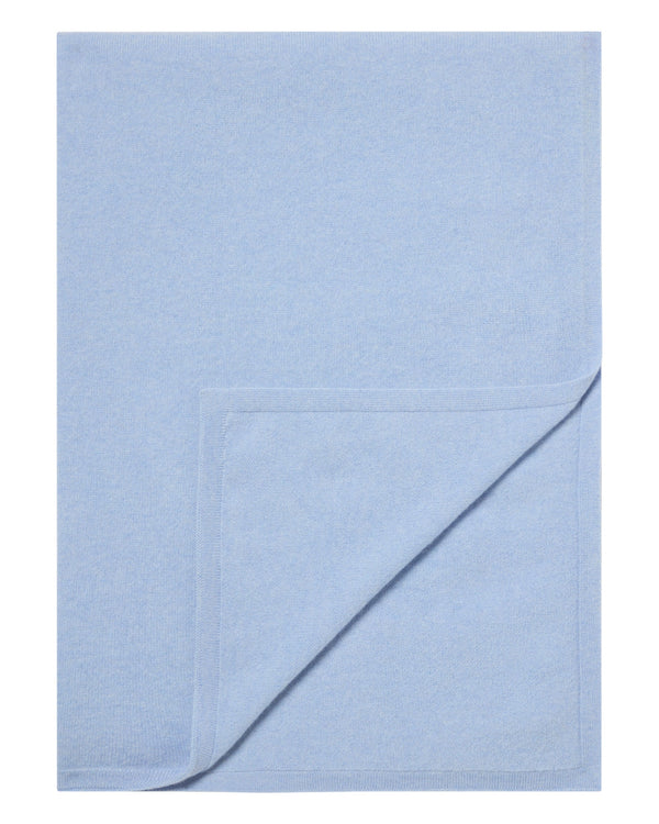 N.Peal Women's Lightweight Cashmere Shawl Sea Mist Blue