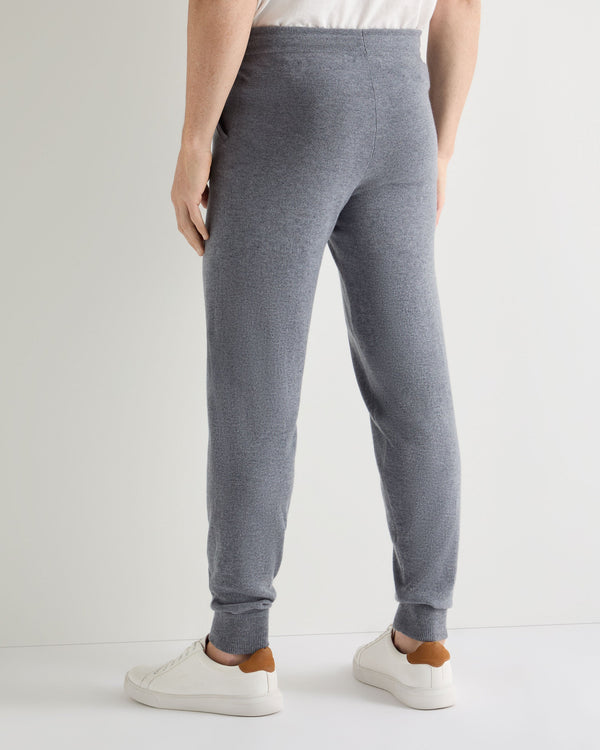 N.Peal Men's Ladbroke Cashmere Jogger Ash Grey
