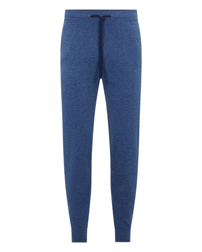 N.Peal Men's Ladbroke Cashmere Jogger Bright Denim Blue
