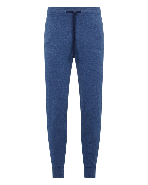 N.Peal Men's Ladbroke Cashmere Jogger Bright Denim Blue
