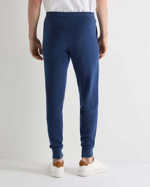 N.Peal Men's Ladbroke Cashmere Jogger Bright Denim Blue
