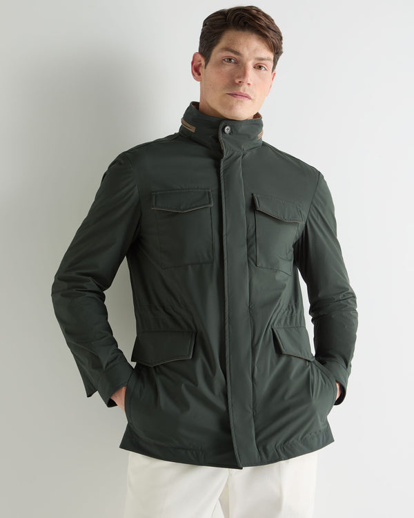 N.Peal Men's Hampton Weatherproof Jacket Dark Green