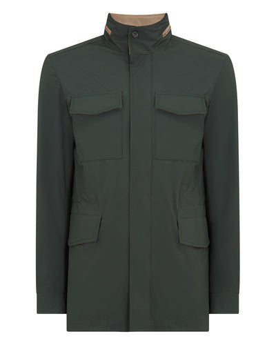 N.Peal Men's Hampton Weatherproof Jacket Dark Green