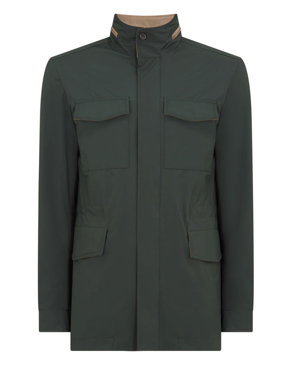 N.Peal Men's Hampton Weatherproof Jacket Dark Green