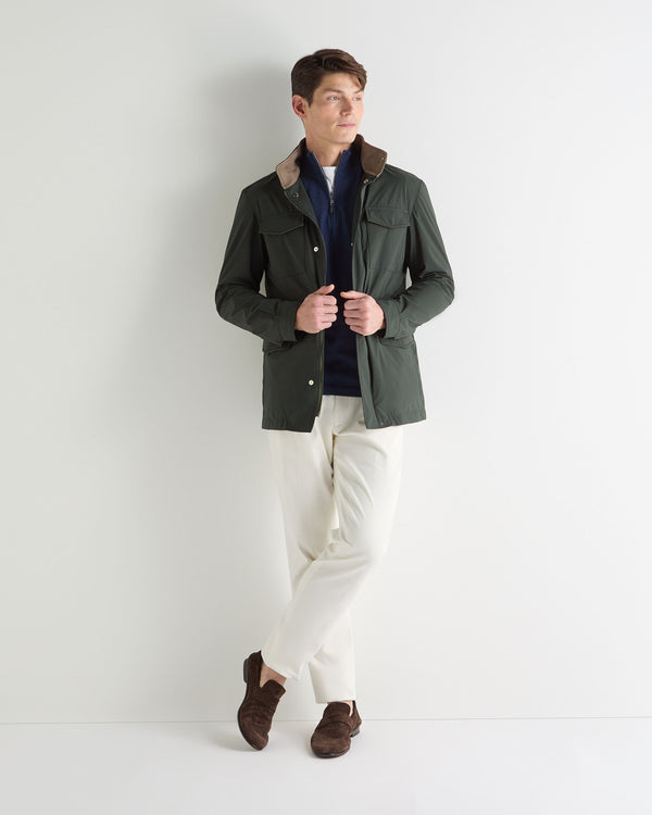 N.Peal Men's Hampton Weatherproof Jacket Dark Green