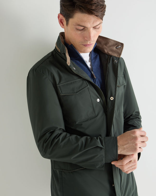 N.Peal Men's Hampton Weatherproof Jacket Dark Green