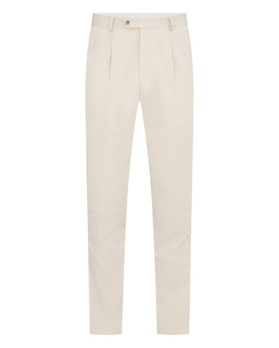 N.Peal Mens Atrani Cotton Trousers Stone Brown