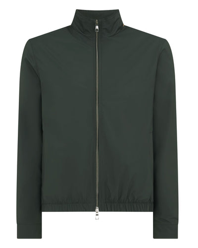 N.Peal Men's Microfibre Blouson Jacket Dark Green