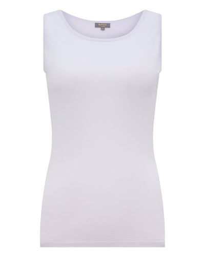 N.Peal Women's Ella Superfine Cashmere Shell Top Lavender Purple