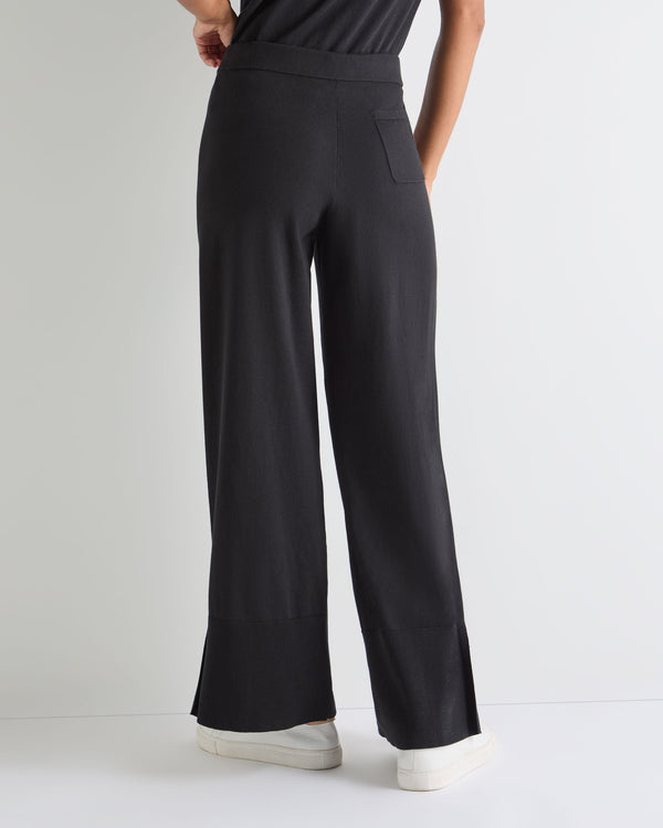 N.Peal Women's Cotton Cashmere Trouser Black