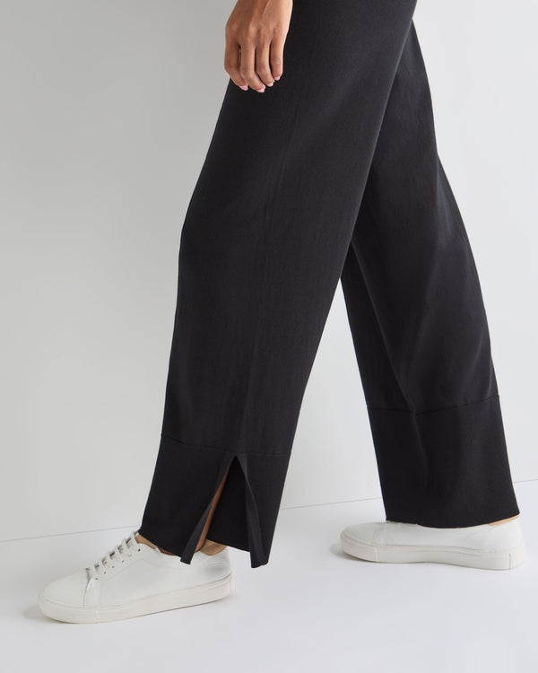 N.Peal Women's Cotton Cashmere Trouser Black