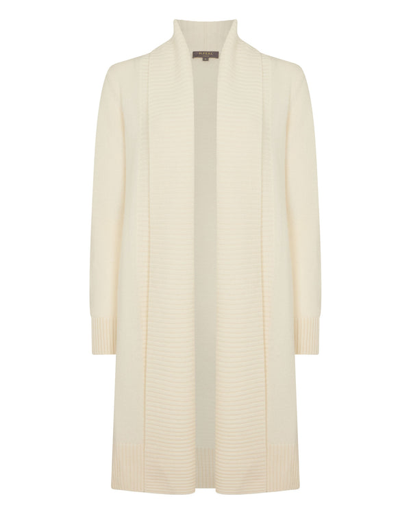 N.Peal Women's Abbey Cashmere Cardigan New Ivory White