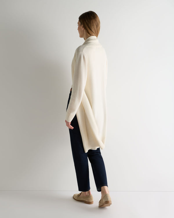 N.Peal Women's Abbey Cashmere Cardigan New Ivory White