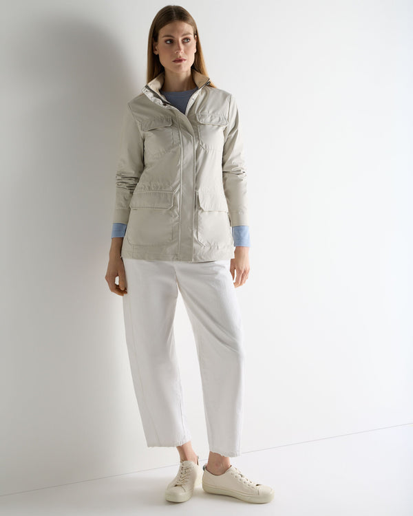 N.Peal Women's Avola Weatherproof Jacket Stone Brown