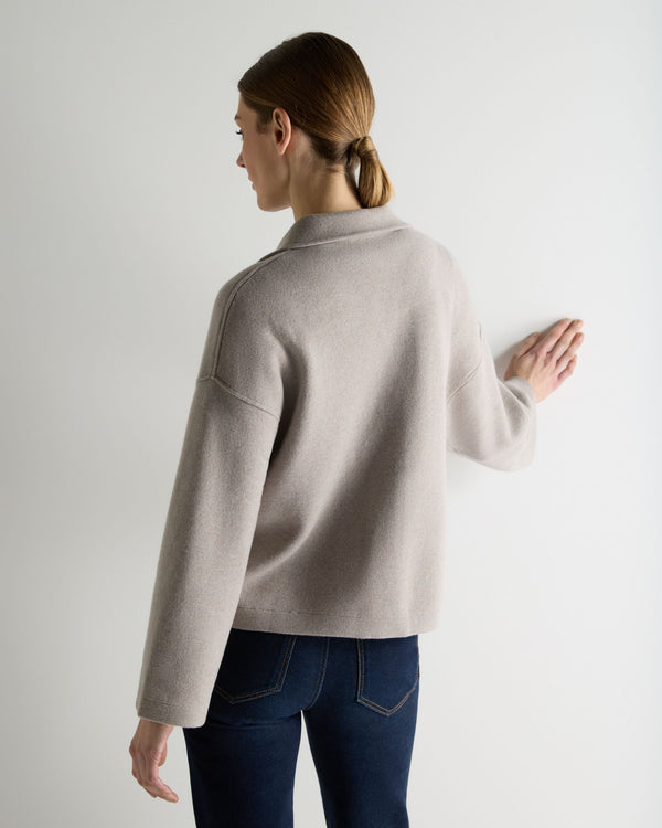 N.Peal Women's Safari Milano Cashmere Jacket Oat Grey