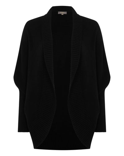 N.Peal Women's Cocooning Cashmere Cardigan Black