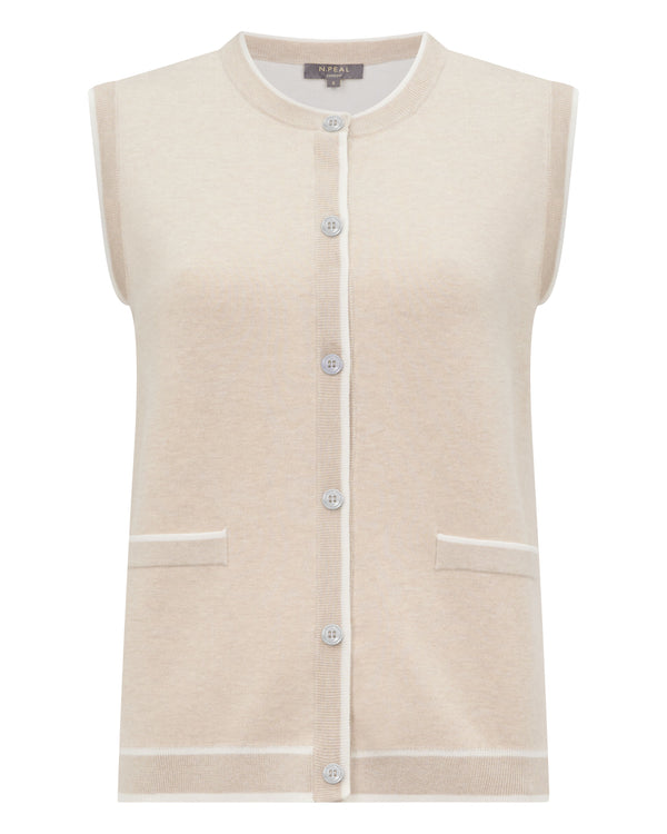 Women's Double Faced Cotton Blend Tank Sandstone Brown