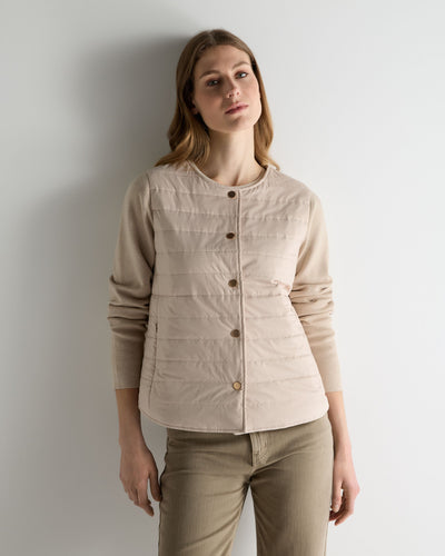 N.Peal Women's Ida Technical Jacket Sandstone Brown