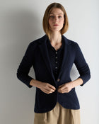 Women's Jayde Silk Blend Blazer Navy Blue