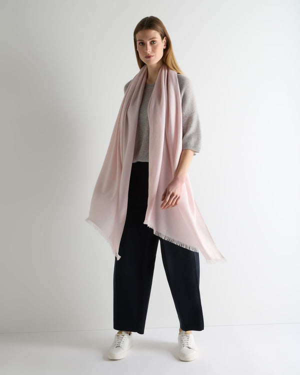 N.Peal Women's Oversized Cashmere T-Shirt Fumo Grey