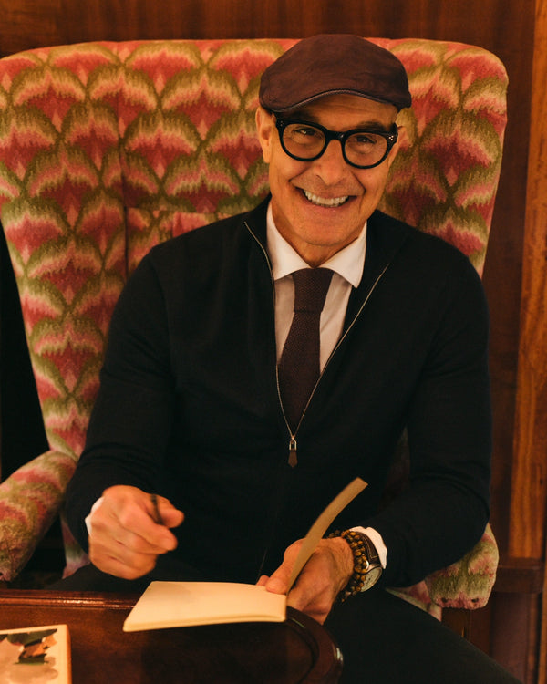 N.PEAL x TUCCI SUPERFINE FULL ZIP Navy Blue