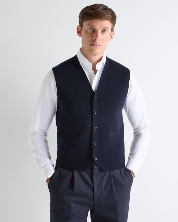 N.PEAL x TUCCI WAISTCOAT Navy Blue